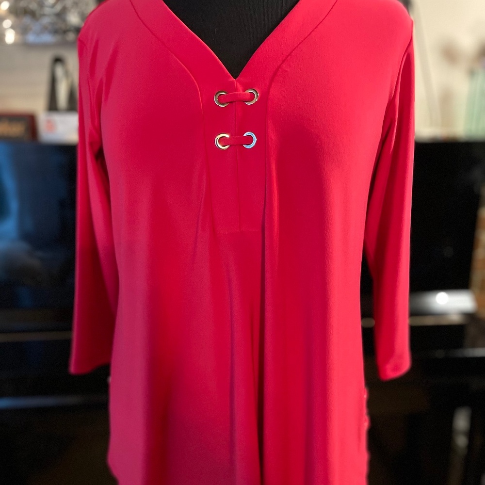 Sympli Size 6 Pink Halo Henley